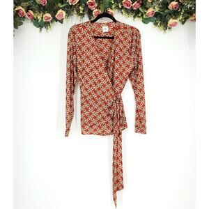CABI Ringleader Wrap Blouse 3951 Size Medium